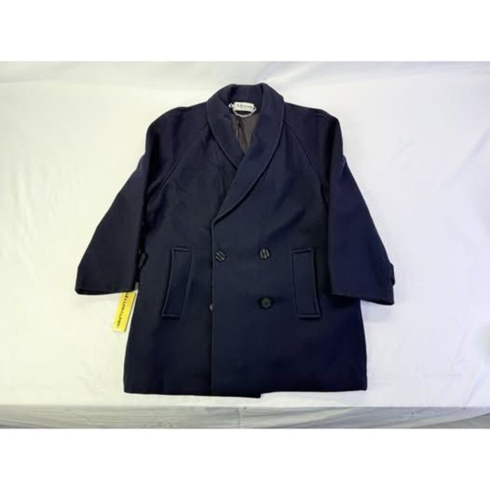 Vintage BRITANNY Originals Women's Black Wool Coat Large USA Made